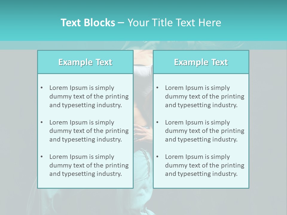 Modern Style Dancer Posing On Studio Background PowerPoint Template