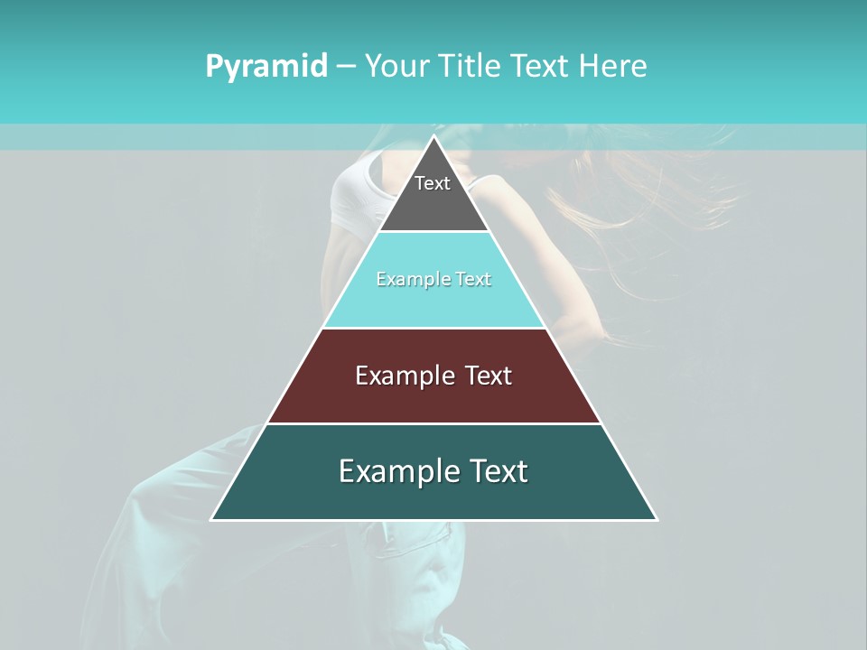 Modern Style Dancer Posing On Studio Background PowerPoint Template