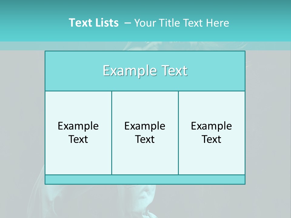 Modern Style Dancer Posing On Studio Background PowerPoint Template