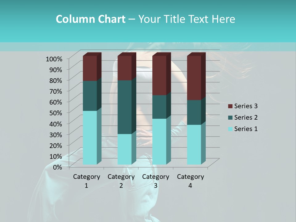 Modern Style Dancer Posing On Studio Background PowerPoint Template