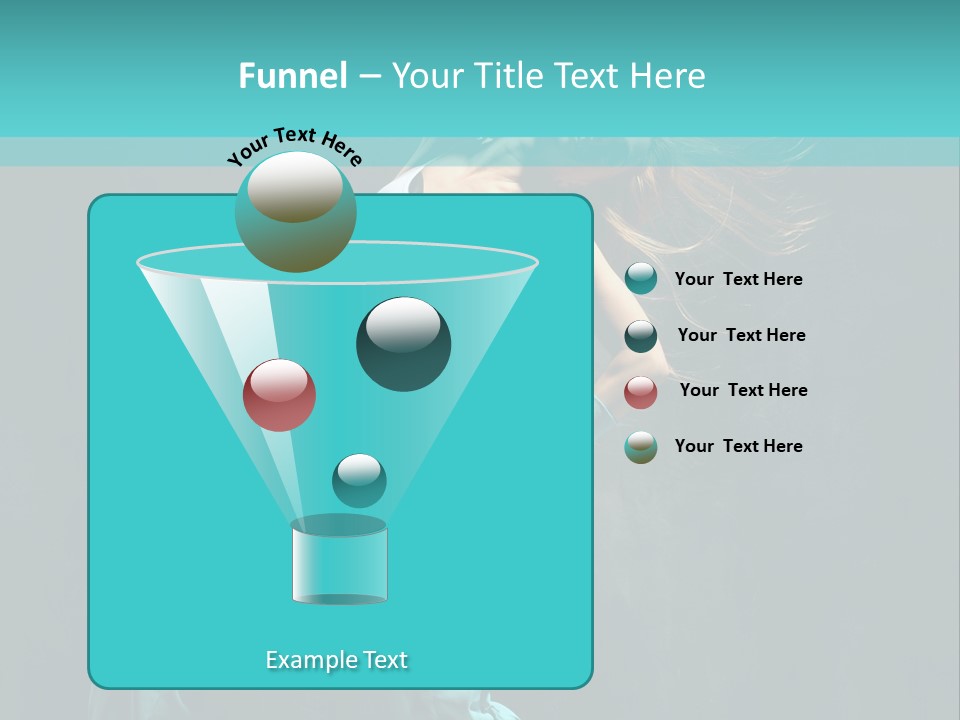 Modern Style Dancer Posing On Studio Background PowerPoint Template