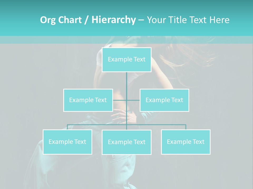 Modern Style Dancer Posing On Studio Background PowerPoint Template