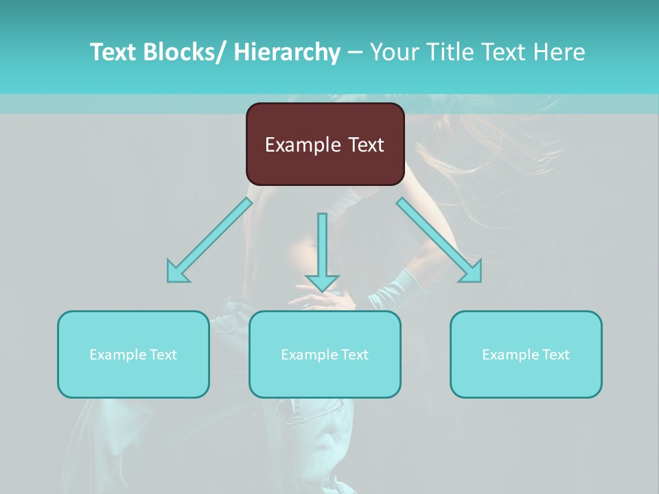 Modern Style Dancer Posing On Studio Background PowerPoint Template