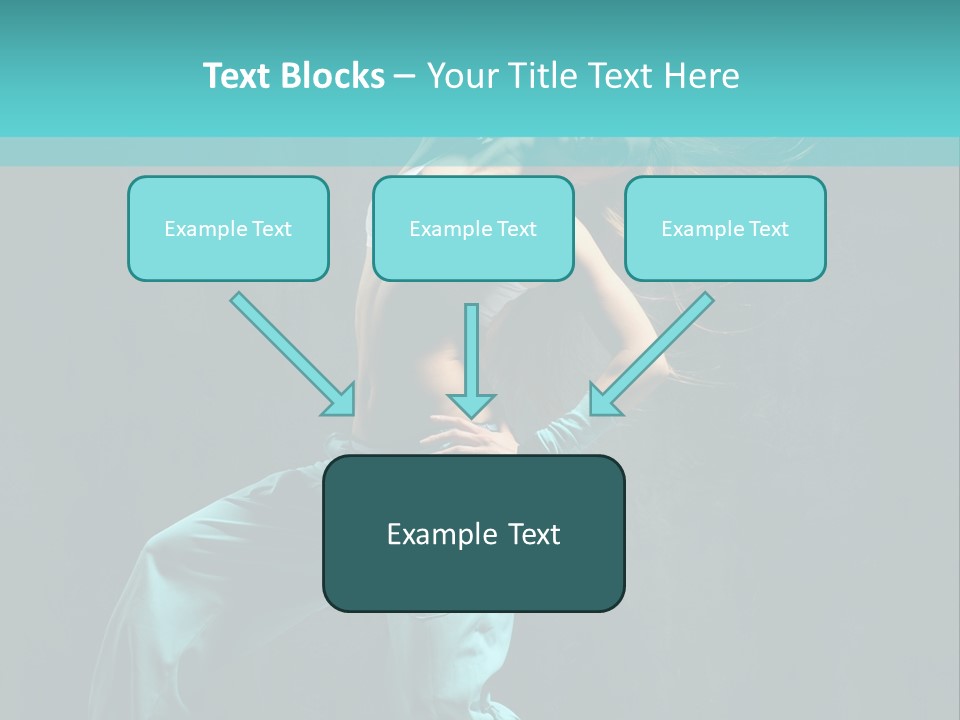 Modern Style Dancer Posing On Studio Background PowerPoint Template