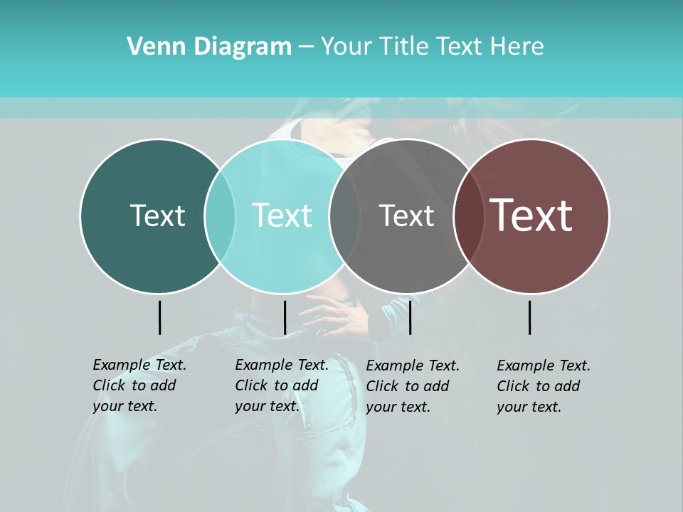 Modern Style Dancer Posing On Studio Background PowerPoint Template