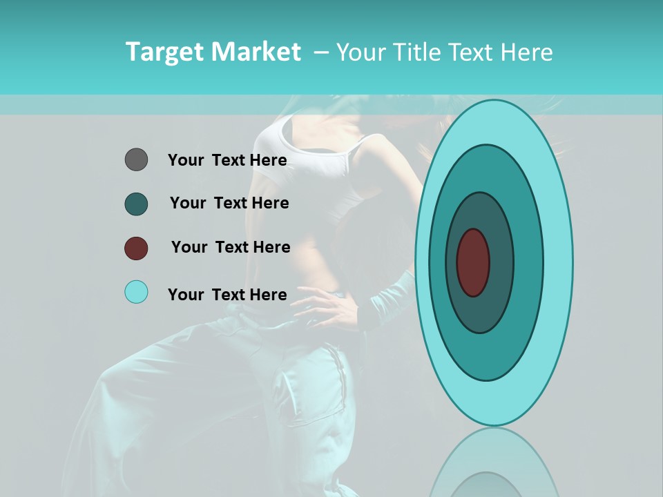 Modern Style Dancer Posing On Studio Background PowerPoint Template