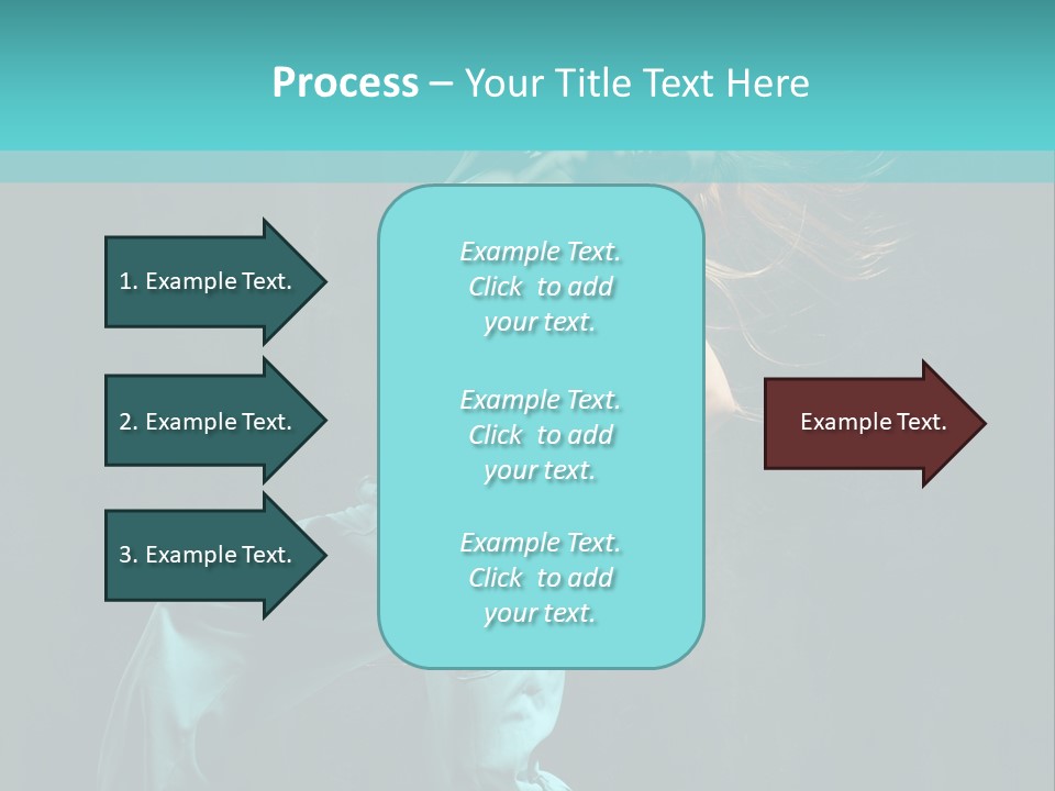 Modern Style Dancer Posing On Studio Background PowerPoint Template
