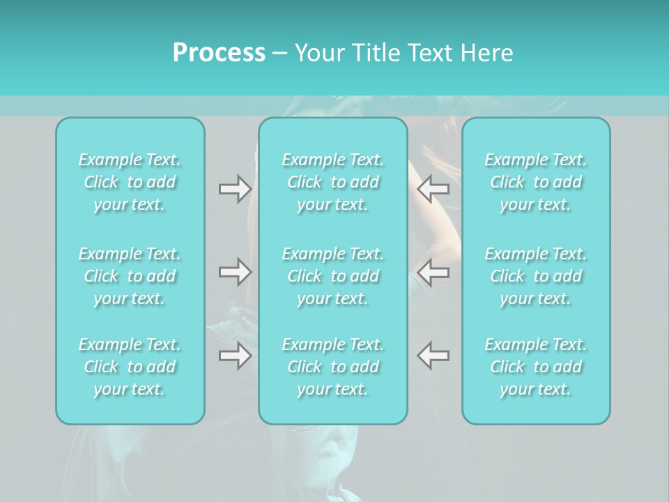 Modern Style Dancer Posing On Studio Background PowerPoint Template