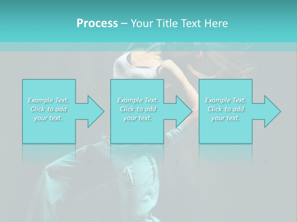 Modern Style Dancer Posing On Studio Background PowerPoint Template