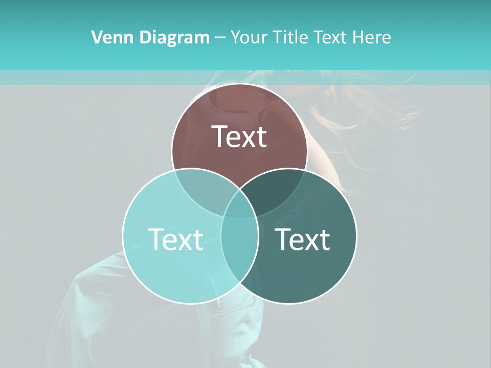 Modern Style Dancer Posing On Studio Background PowerPoint Template