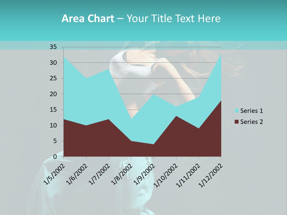 Modern Style Dancer Posing On Studio Background PowerPoint Template