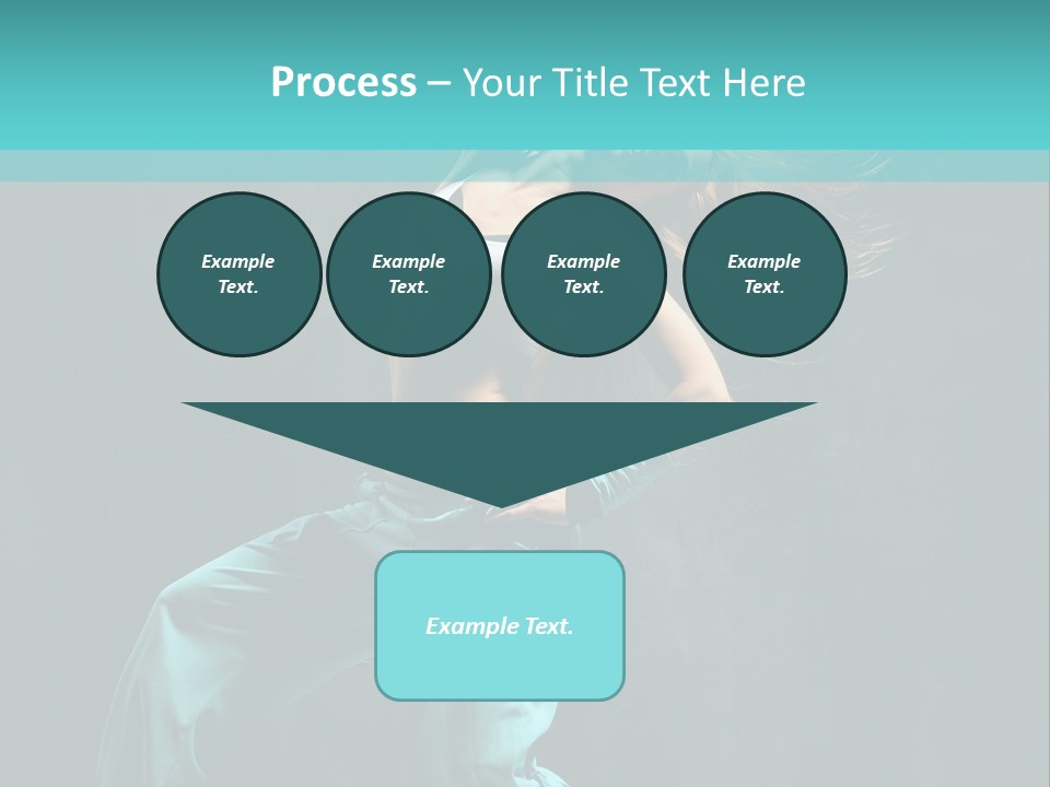 Modern Style Dancer Posing On Studio Background PowerPoint Template