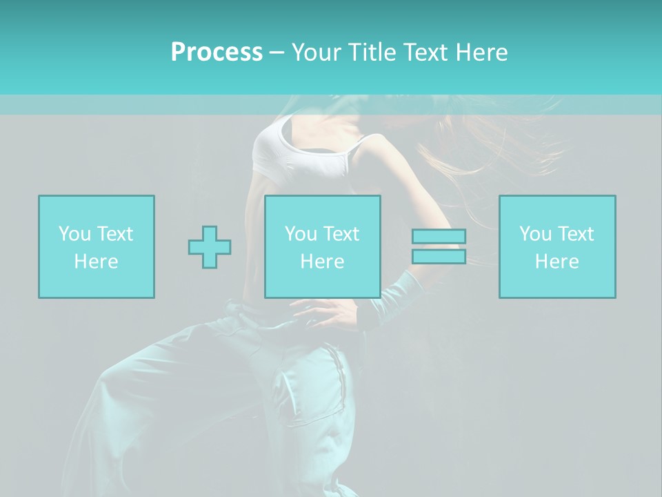 Modern Style Dancer Posing On Studio Background PowerPoint Template