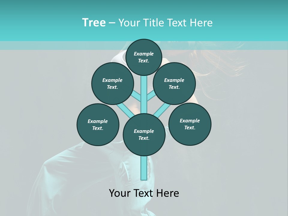 Modern Style Dancer Posing On Studio Background PowerPoint Template