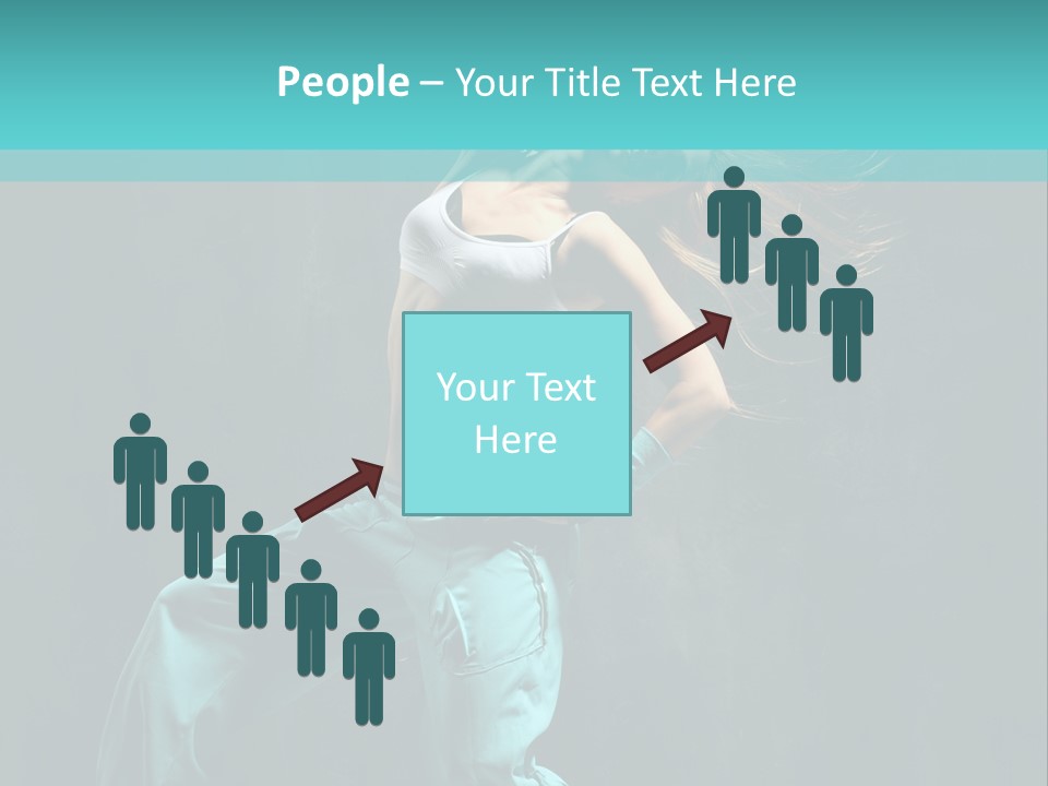 Modern Style Dancer Posing On Studio Background PowerPoint Template