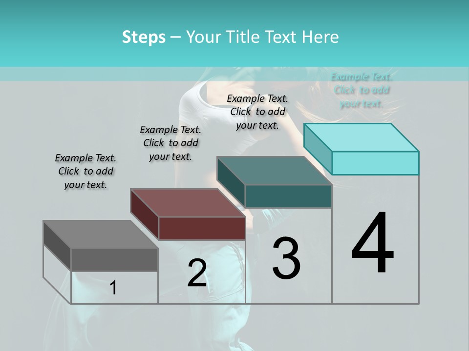Modern Style Dancer Posing On Studio Background PowerPoint Template