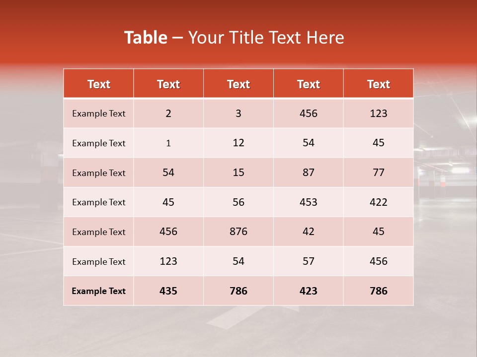 Wide Park Auto PowerPoint Template