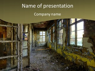 Past Abandoned Shabby PowerPoint Template