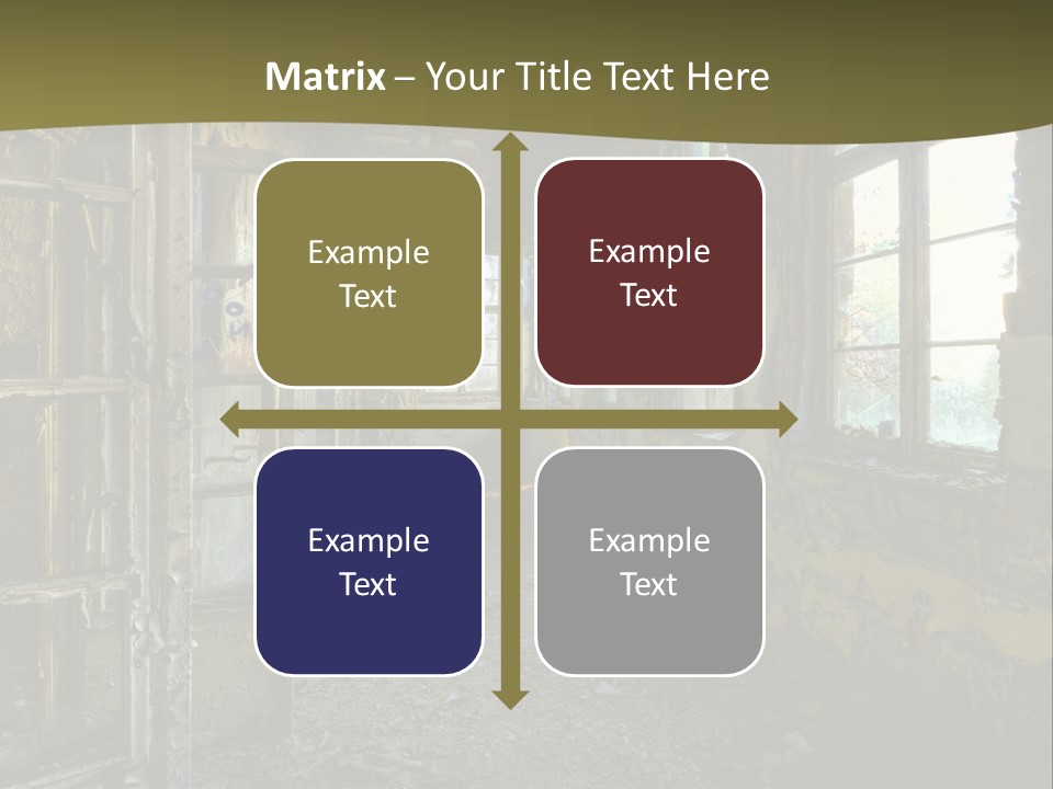 Past Abandoned Shabby PowerPoint Template