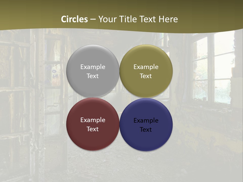 Past Abandoned Shabby PowerPoint Template