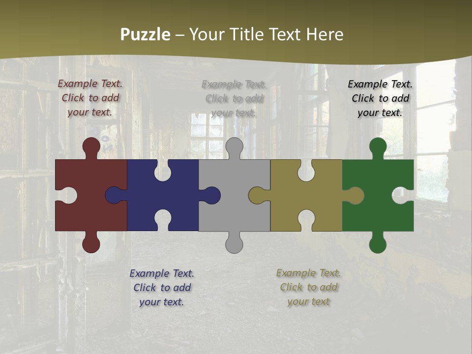 Past Abandoned Shabby PowerPoint Template