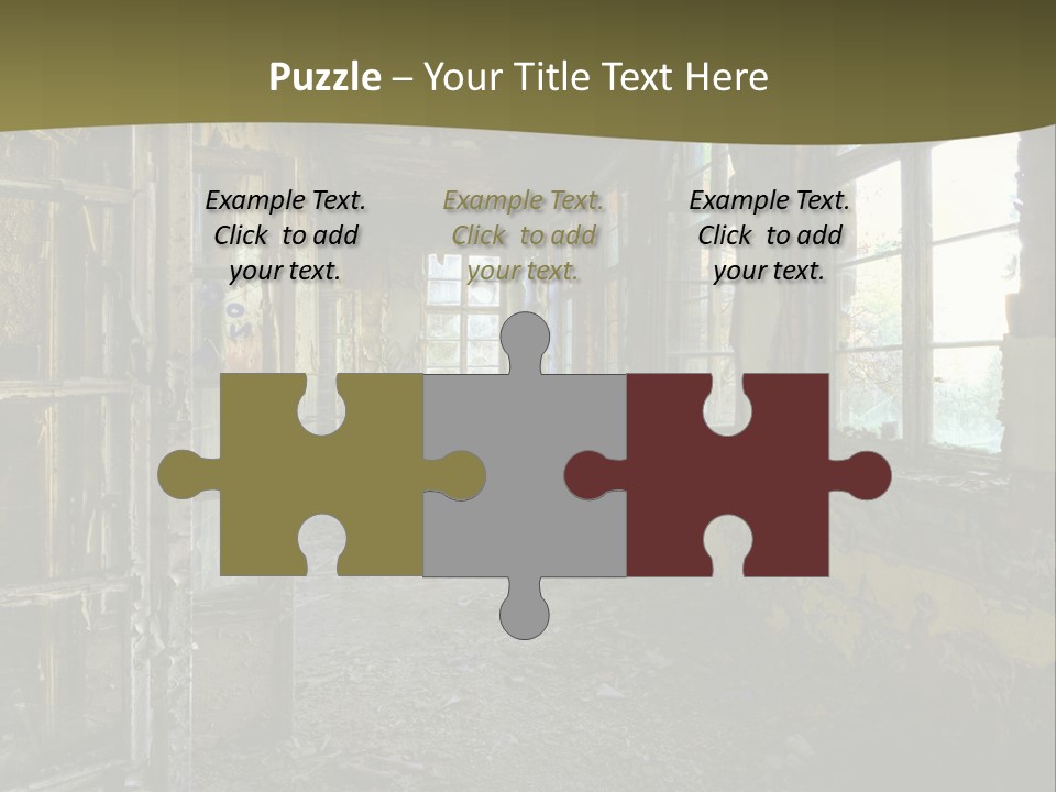 Past Abandoned Shabby PowerPoint Template
