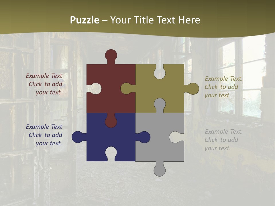 Past Abandoned Shabby PowerPoint Template
