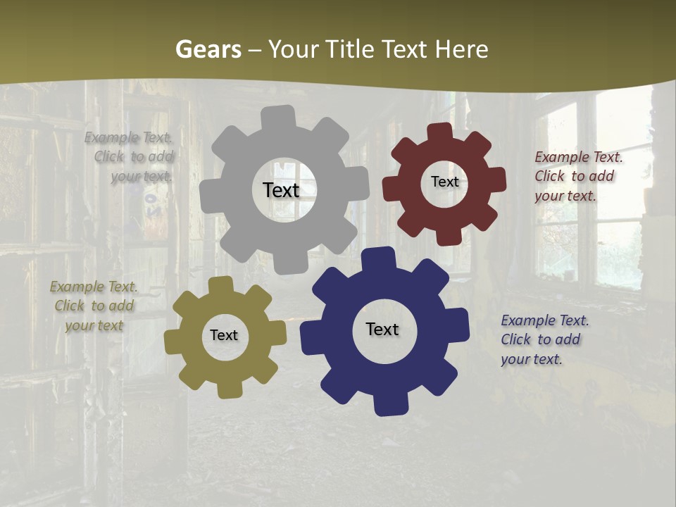 Past Abandoned Shabby PowerPoint Template