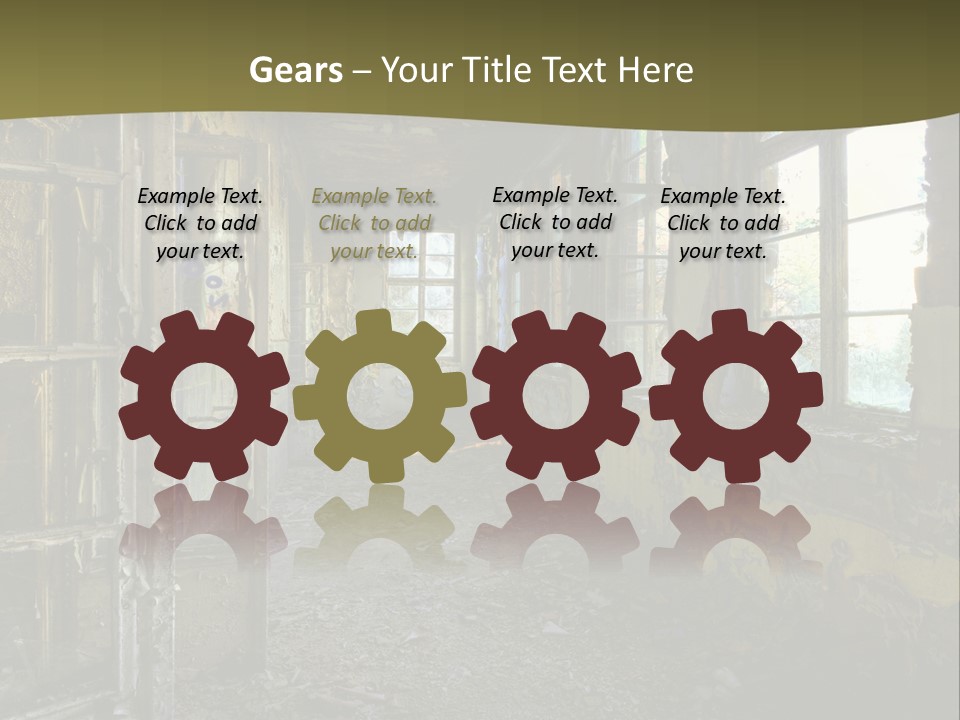 Past Abandoned Shabby PowerPoint Template