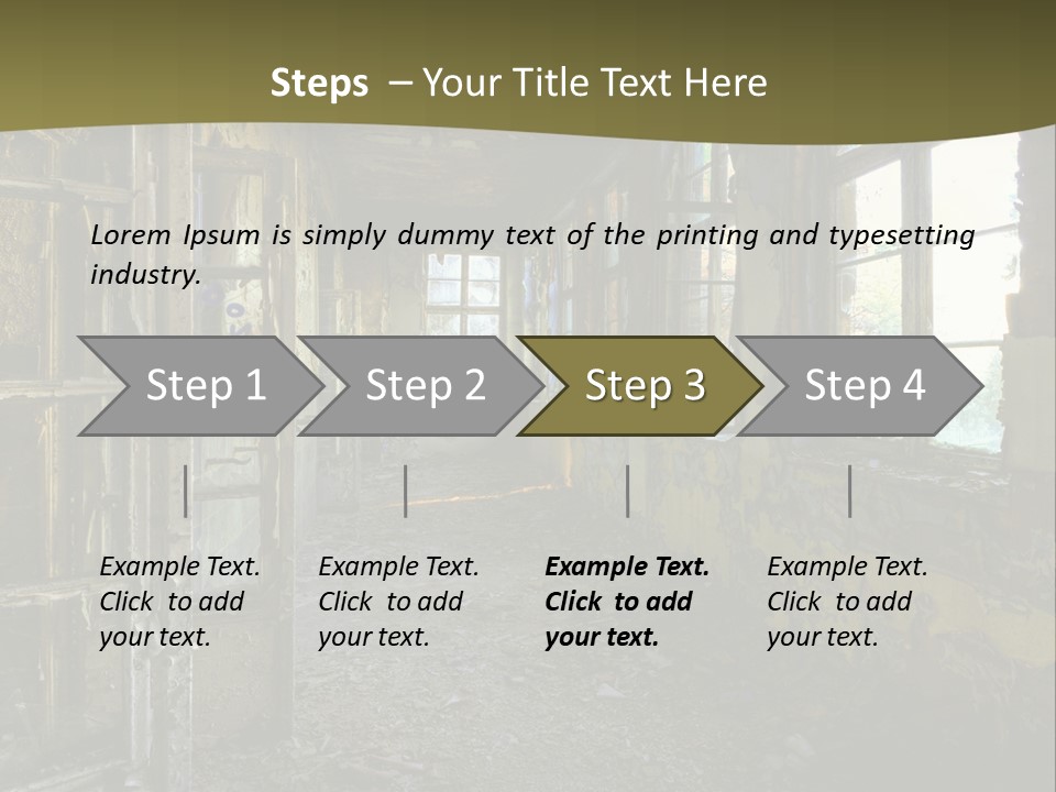 Past Abandoned Shabby PowerPoint Template