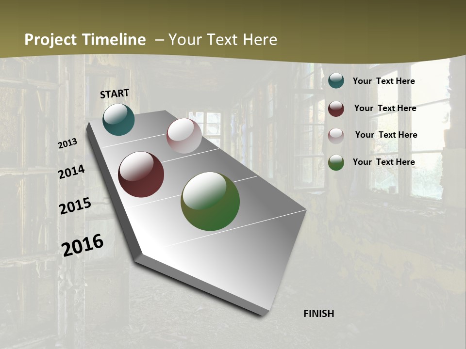 Past Abandoned Shabby PowerPoint Template