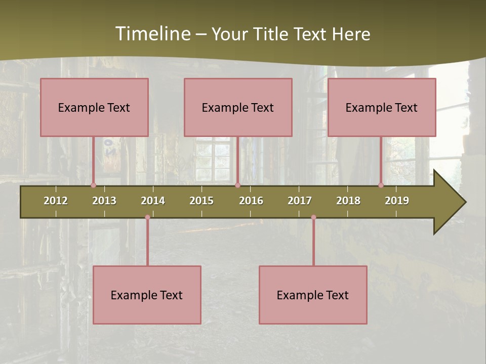 Past Abandoned Shabby PowerPoint Template