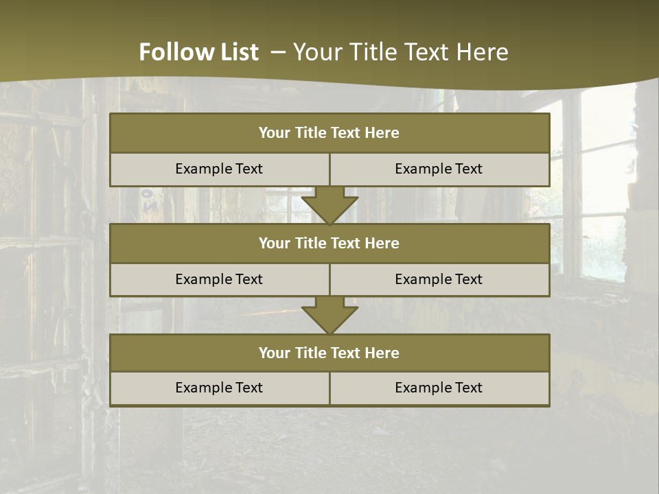 Past Abandoned Shabby PowerPoint Template