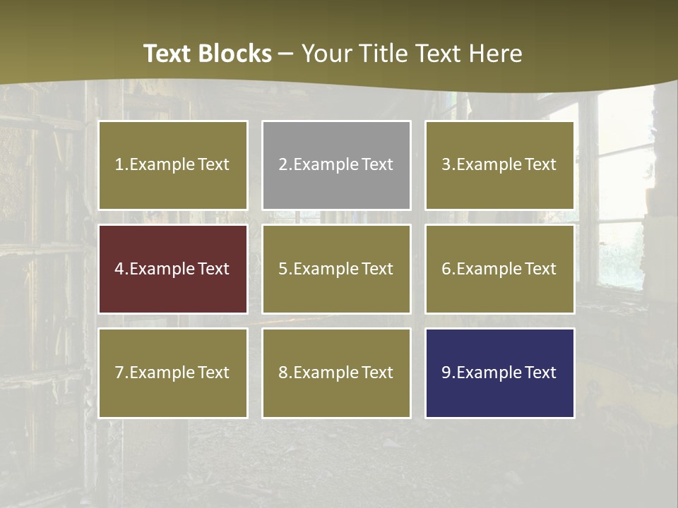 Past Abandoned Shabby PowerPoint Template