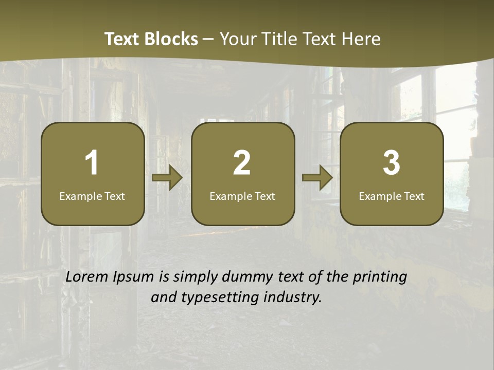 Past Abandoned Shabby PowerPoint Template