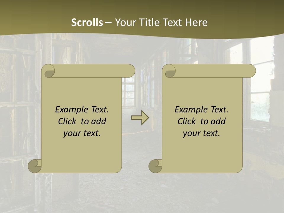 Past Abandoned Shabby PowerPoint Template