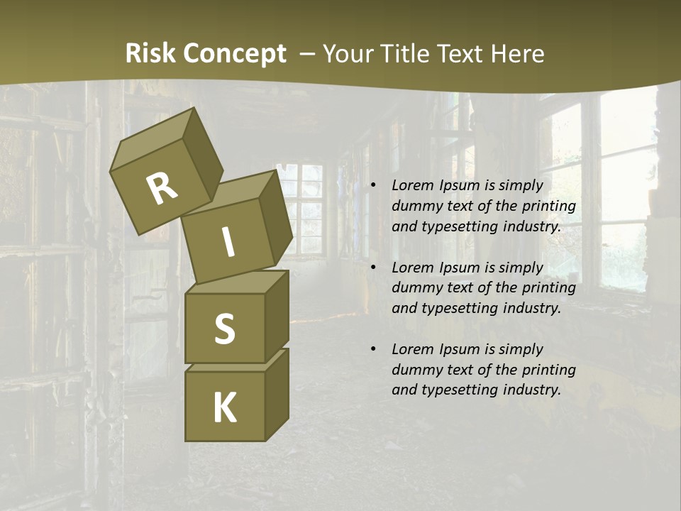 Past Abandoned Shabby PowerPoint Template