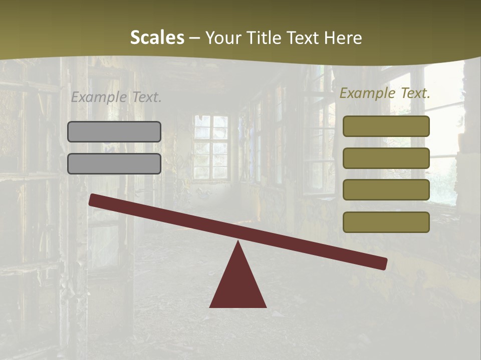 Past Abandoned Shabby PowerPoint Template