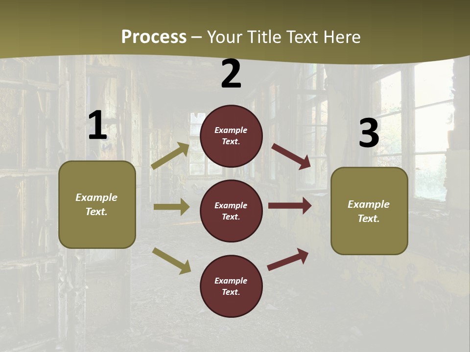 Past Abandoned Shabby PowerPoint Template