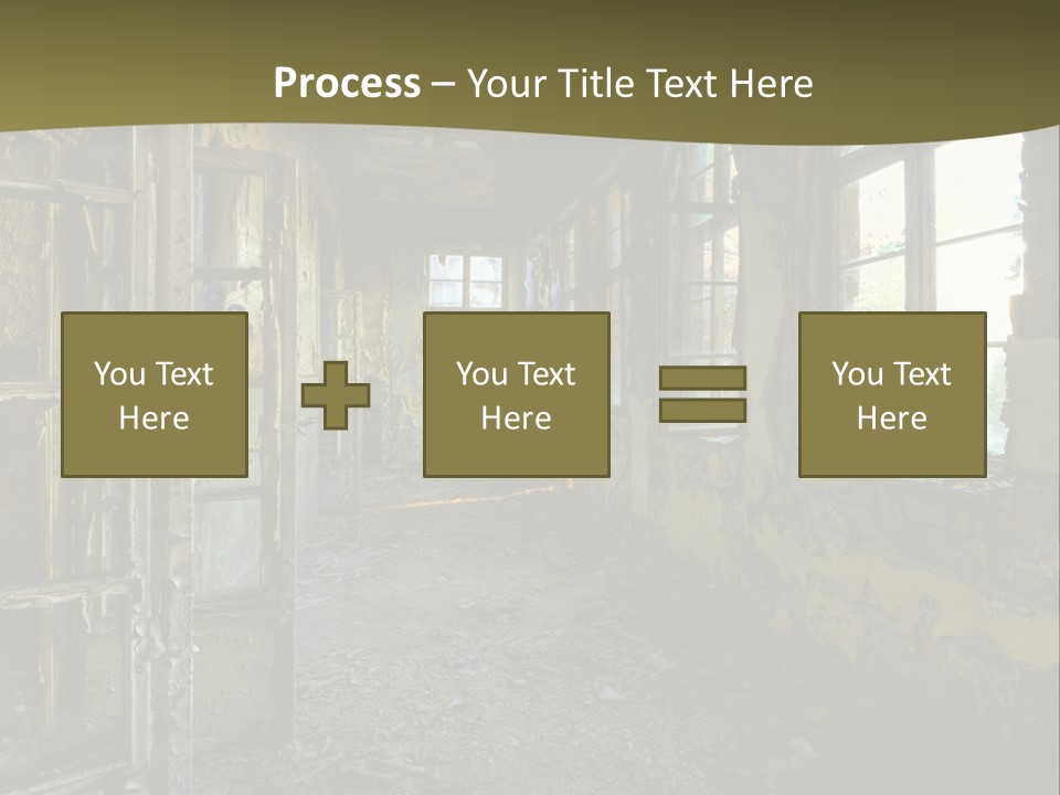 Past Abandoned Shabby PowerPoint Template