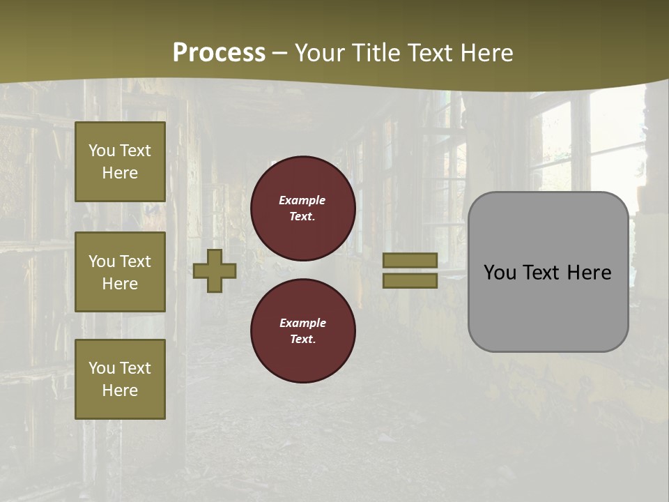 Past Abandoned Shabby PowerPoint Template