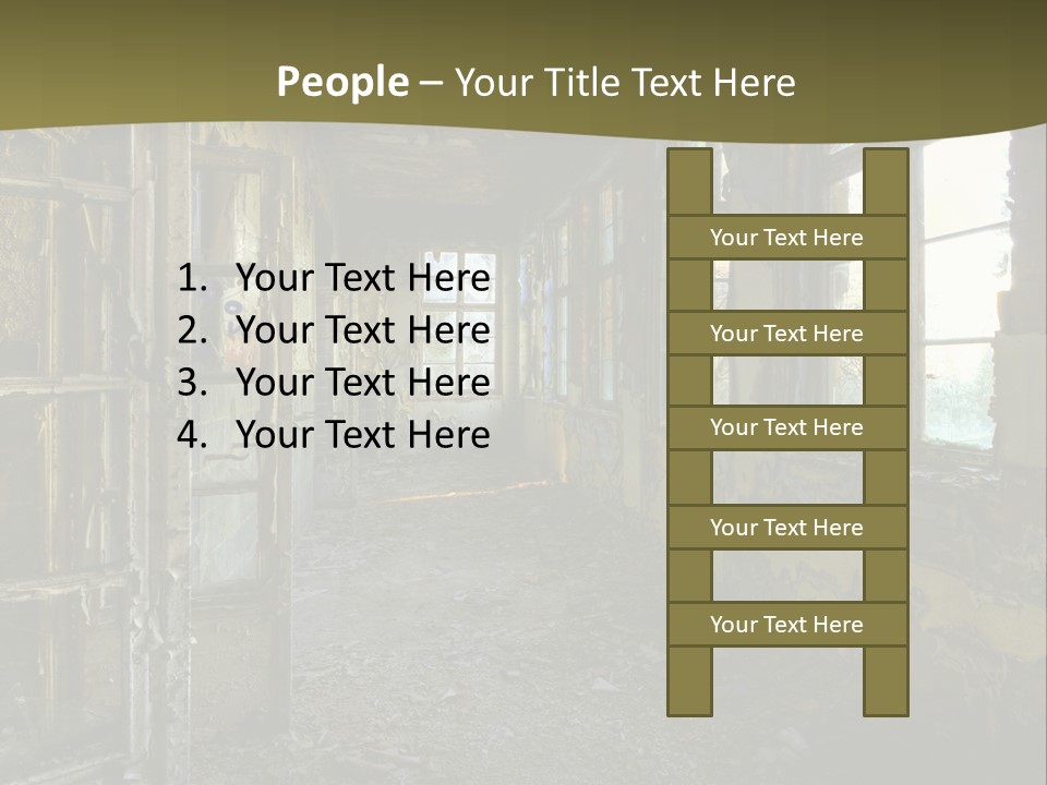 Past Abandoned Shabby PowerPoint Template