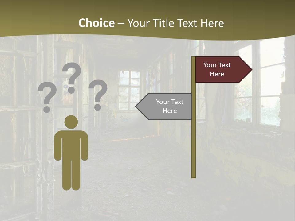 Past Abandoned Shabby PowerPoint Template