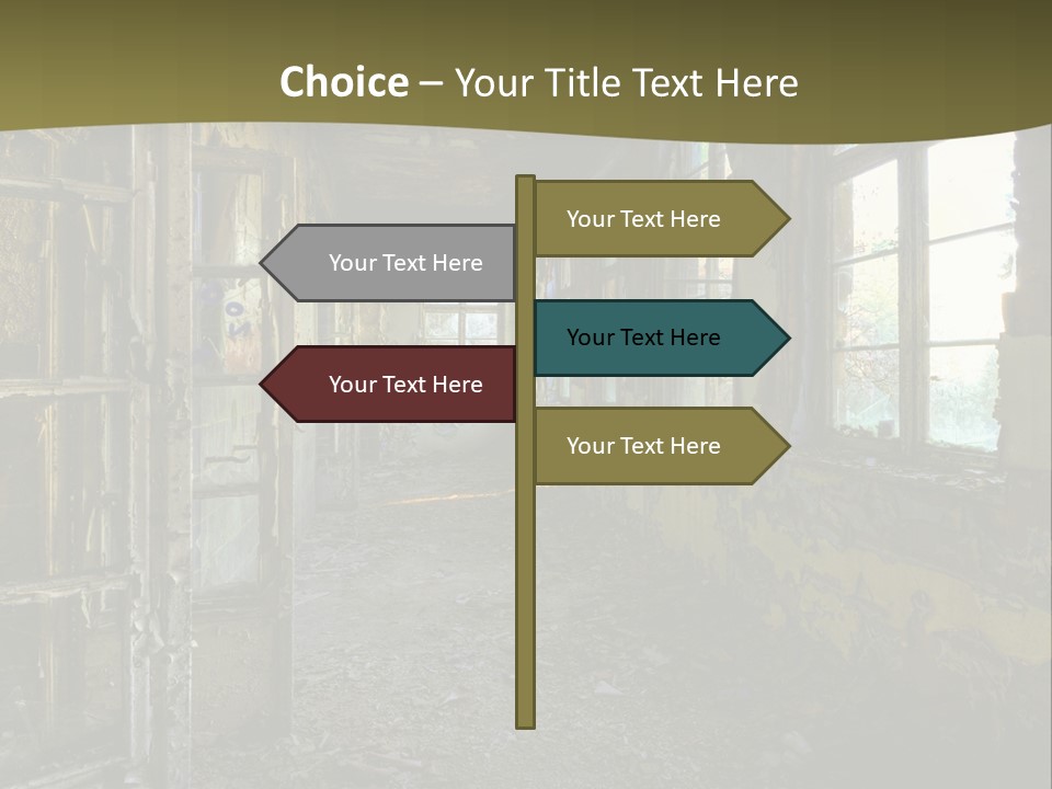 Past Abandoned Shabby PowerPoint Template