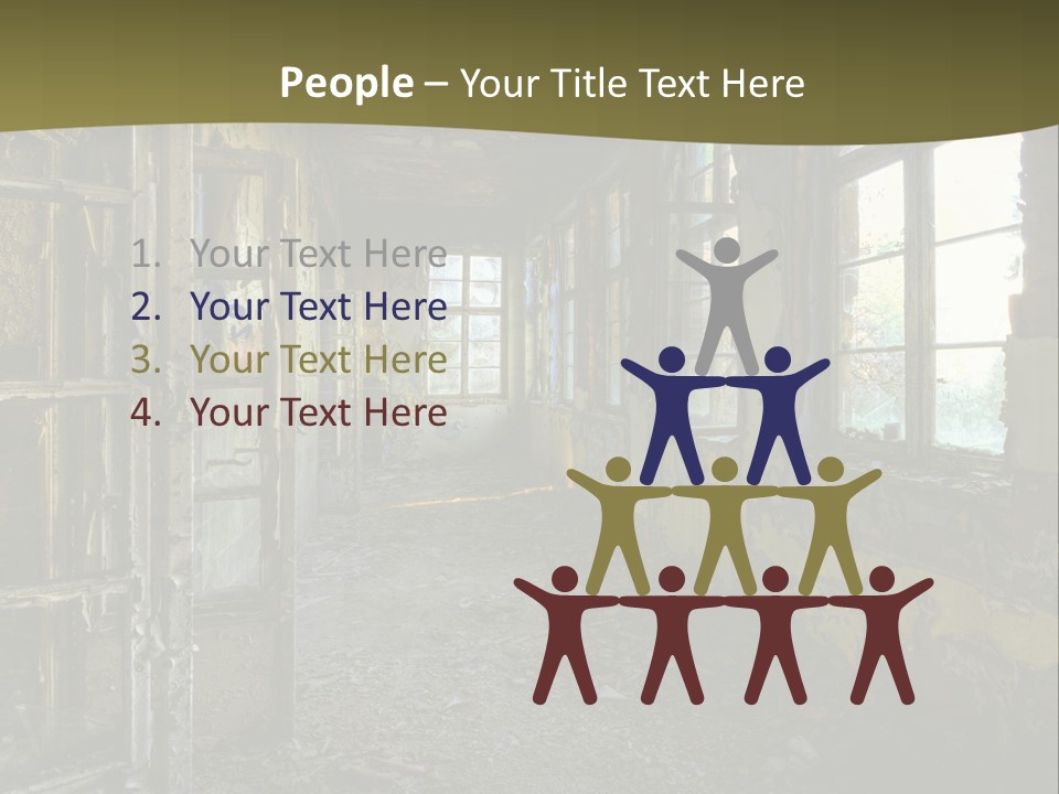 Past Abandoned Shabby PowerPoint Template