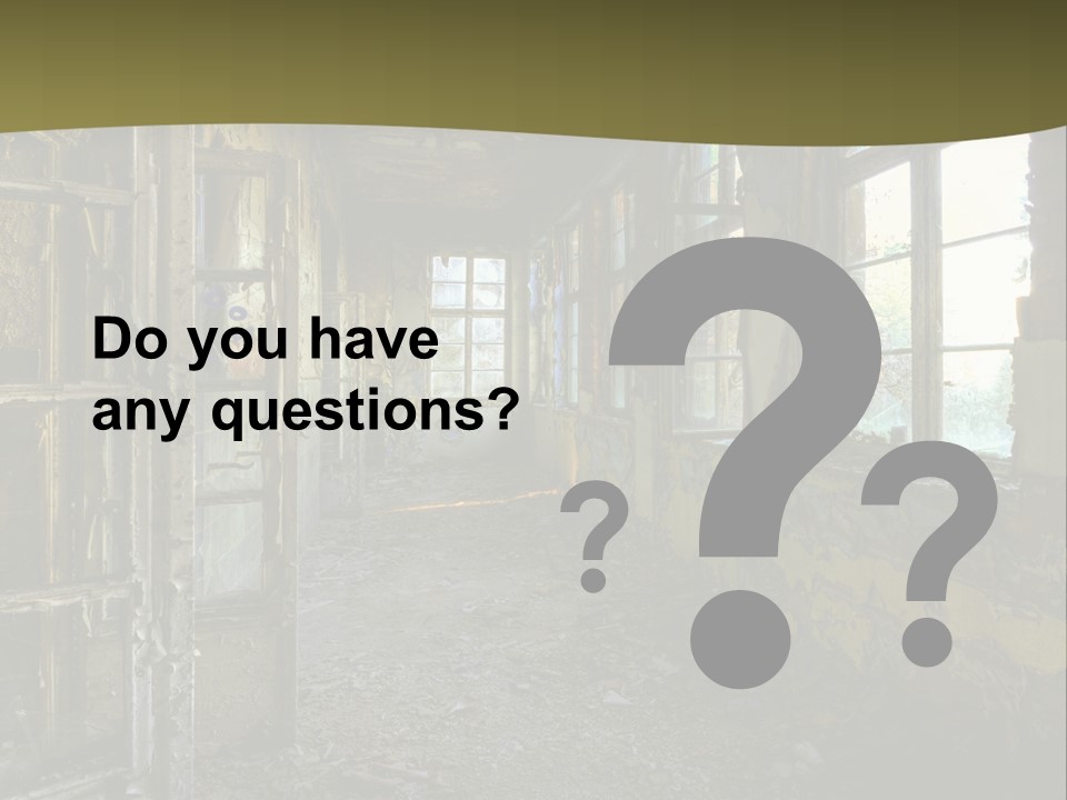 Past Abandoned Shabby PowerPoint Template