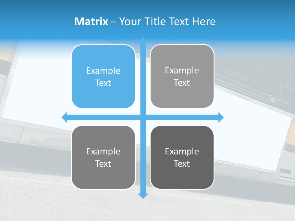 Blank Bus Ad PowerPoint Template