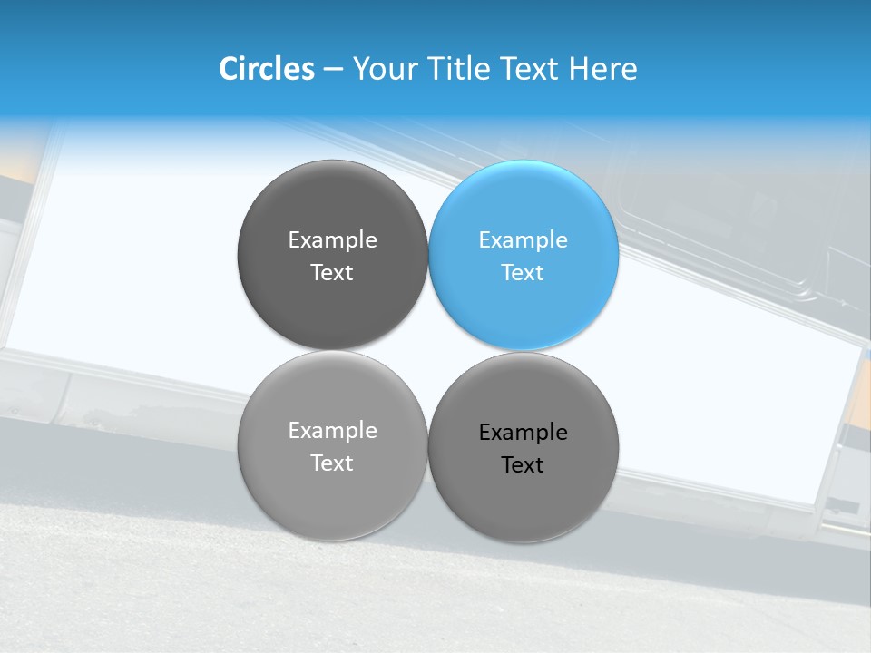 Blank Bus Ad PowerPoint Template