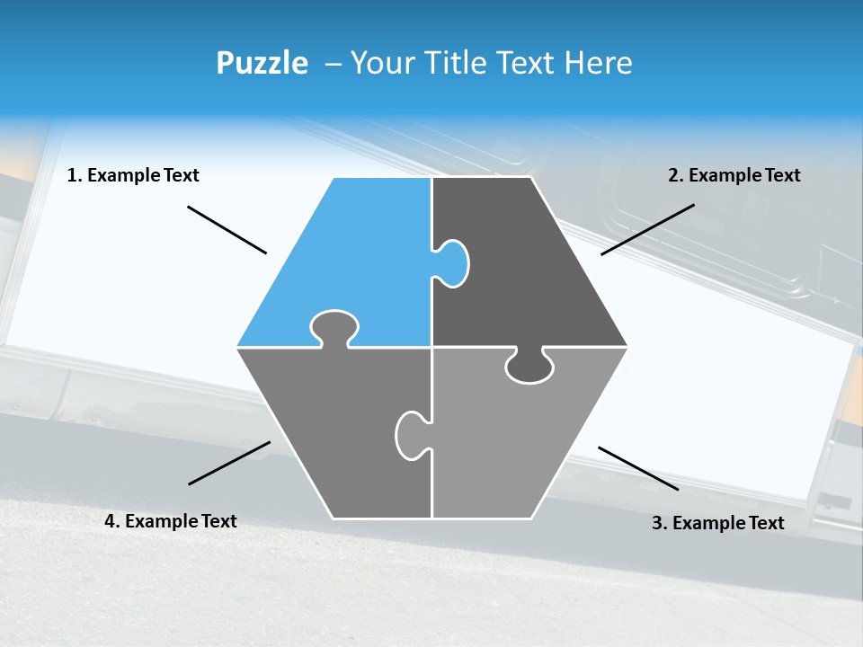 Blank Bus Ad PowerPoint Template