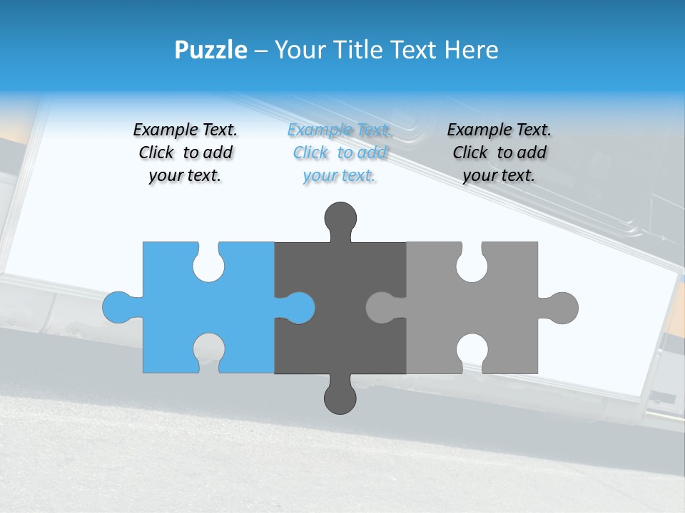 Blank Bus Ad PowerPoint Template